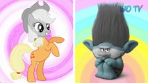 MLP Applejack VS Troll Branch | Kids Coloring Pages DUEL – My Little Pony VS Dreamworks Trolls