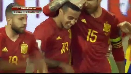 Thiago Alcantara Goal HD - Spain 3-0 Albania 06.10.2017