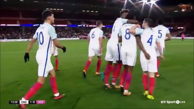 1-0 Joshua Onomah Goal UEFA Euro U21 Qual. Group 4 - 06.10.2017 England U21 1-0 Scotland U21