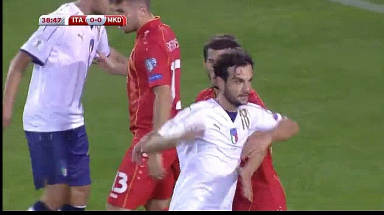 Italy 1 - 0  FYR Macedonia 06/10/2017  Giorgio Chiellini Super Goal 40' World Cup Qualif HD Full Screen .