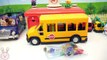 Wheels on the Bus go round and round Playmobil School bus Tayo Bus Nursery Rhymes for Children