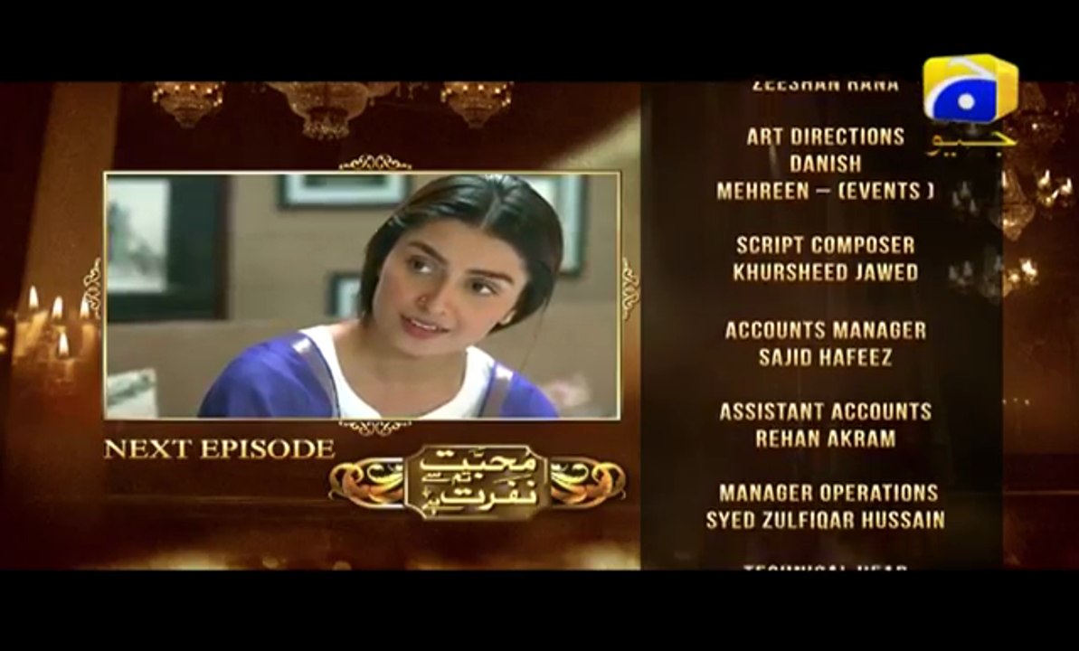 Mohabbat Tum Se Nafrat Hai - Episode 28 Promo   Har Pal Geo(360p)