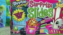 SHOPKINS Surprise Slides GAME! NEW SHOPKINS TOYS! Fun Games YouTube Video For Kids
