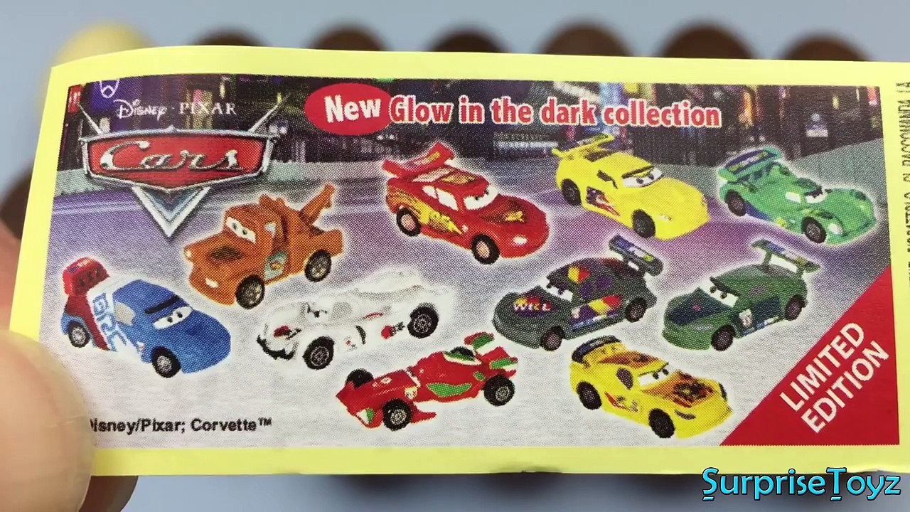 20 Eggs Surprise Kinder Mickey Mouse Surprise Cars 2 Spongebob Disney Pixar