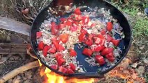 Cooking Mole Crabs in My Village - Mole crabs masala - Our Snack Food in Our Village