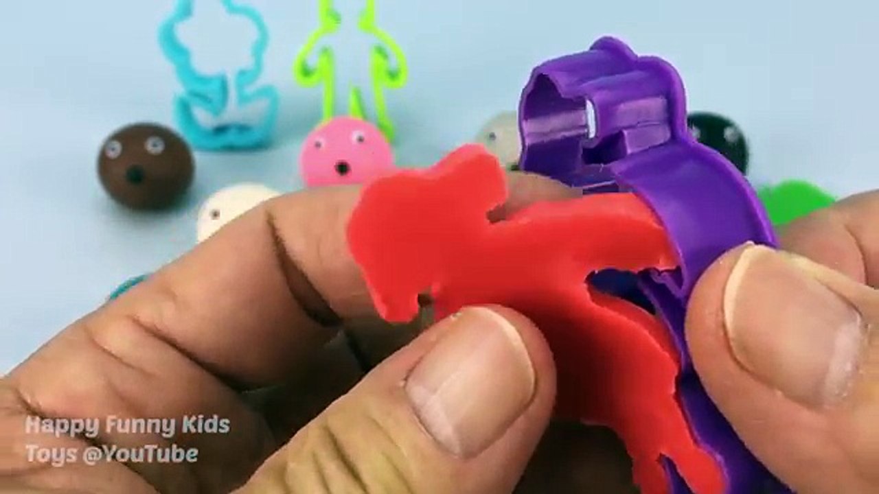 Learning Colours with Play Dough Balls Googly Eyes with Moulds Fun for Kids and Children