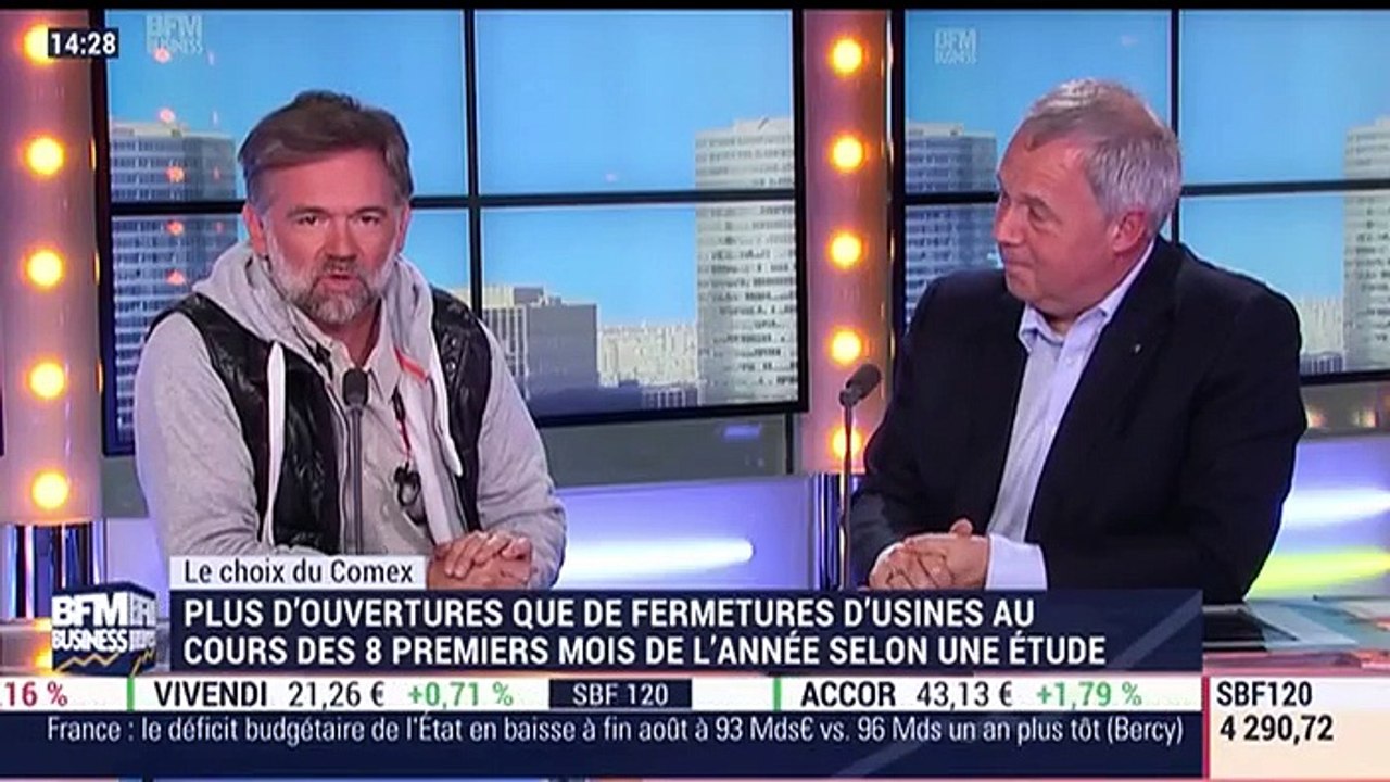 Le choix du Comex: Plus d'ouvertures que de fermetures d'usines depuis le début de l'année en France - 06/10