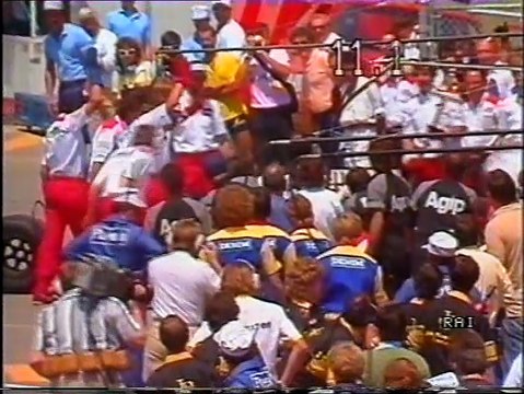 GP Canada 1986: Pit stop di K. Rosberg, Dumfries, Mansell, Alboreto e Prost e incidente fra Dumfries e Johansson