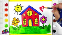 Çocuklar İçin Bebek Boyama Sayfaları için Bir Ev Nasıl Beraber Olunur | Ev Boyama Kitabı