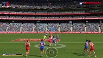 AFL EVOLUTION | GAMEPLAY | MY FIRST GAME! | BULLDOGS VS SWANS