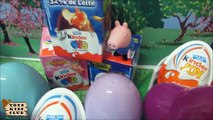 PIG GEORGE DA FAMÍLIA PEPPA PIG ABRINDO OVOS SURPRESA KINDER JOY DINOSSAUROS FROZEN BARBIE EM PORTUG