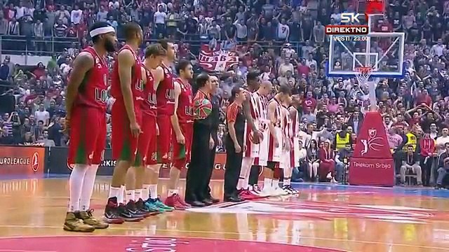 Kompilacija - Delije nadglasavaju himnu Evrolige | KK Crvena zvezda 15/16 | HD