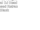 Reloop RHP20 Knight Professional DJ Headphones Closed Retractable Black