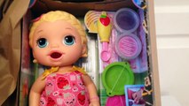 New BABY ALIVE Doll UNBOXING!! Snackin Lily! Eats! Poops! Super Snacks!