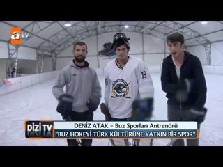 Kaçak'ın Yakışıklı Oyuncusu Burak Deniz'le Buz Hokeyi - Dizi TV atv