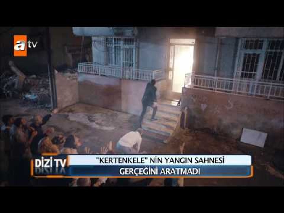 Kertenkele' deki Yangın Sahnesi Gerçek Zannedildi. - Dizi TV atv