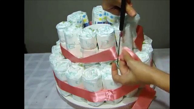 Bolo de fraldas - Passo a passo (DIY)