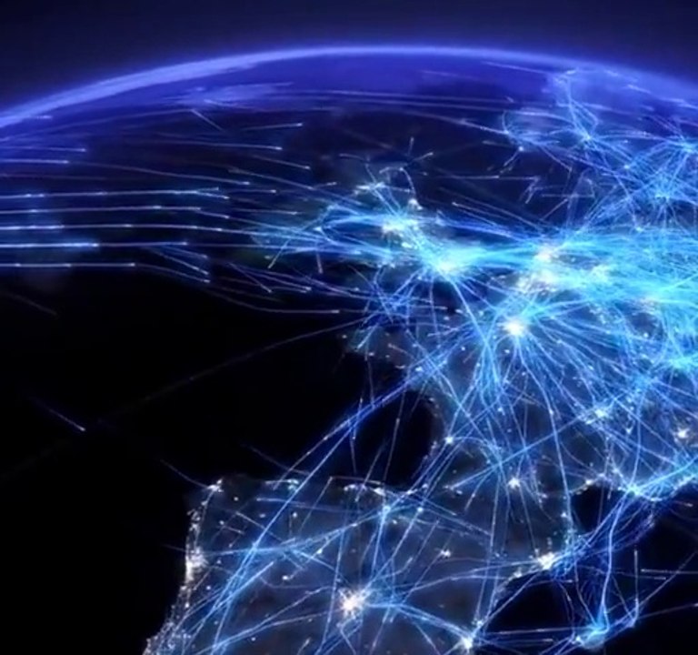 24 Hour Flight Traffic Visualization!