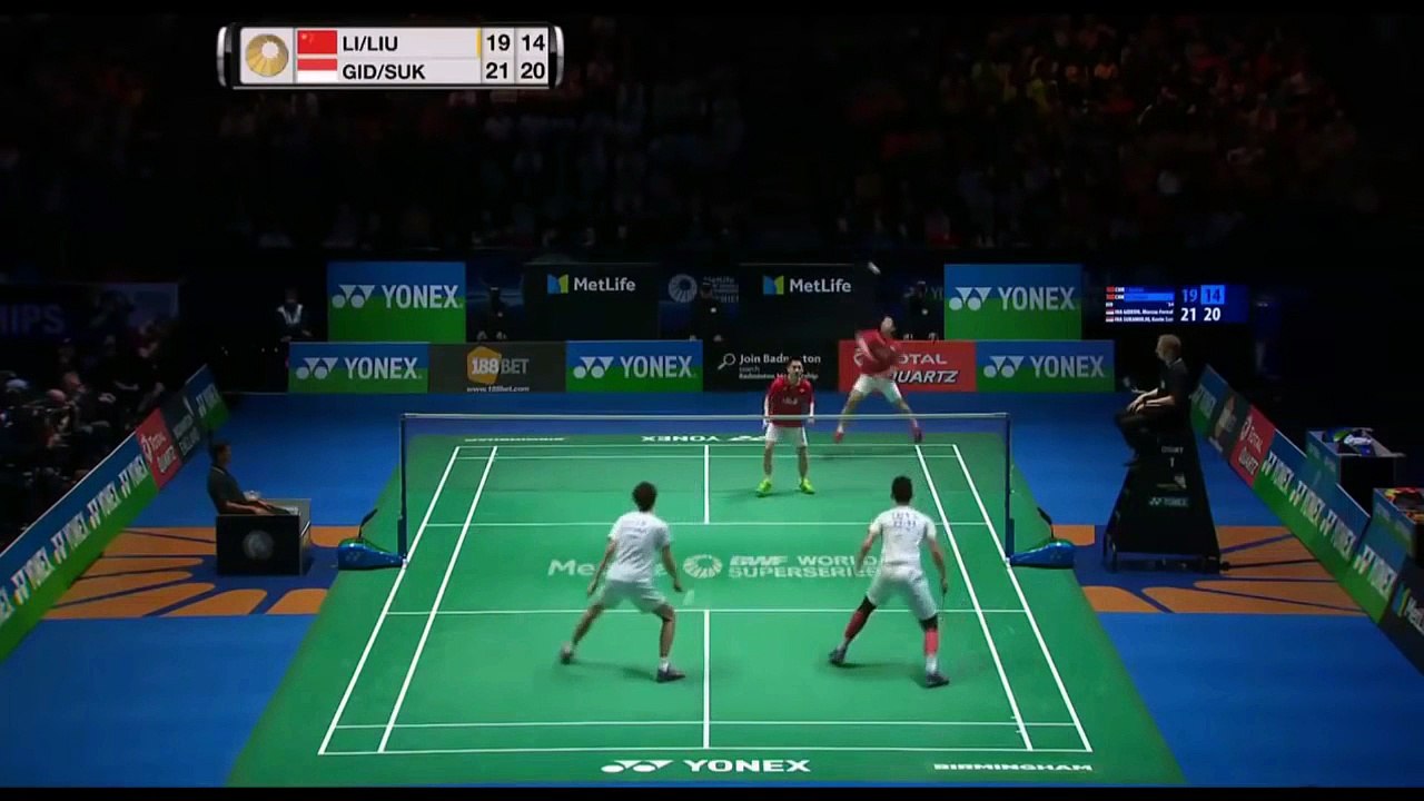 Kevin /Gildon VS Li /Liu _FINAL_All England Open 2017 _Badminton