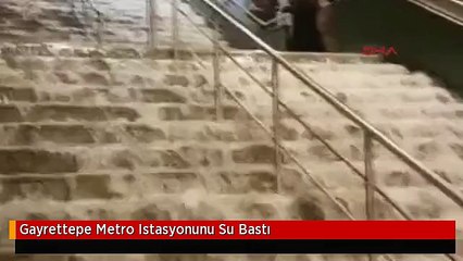 Gayrettepe Metro Istasyonunu Su Bastı