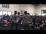 mikey garcia vs adrien broner mikey open workout - esnews boxing