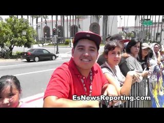 canelo fans vs lopez fans faceoff