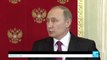 Vladimir Putin claims the US plans to plant chemical weapons in Syria, attack an