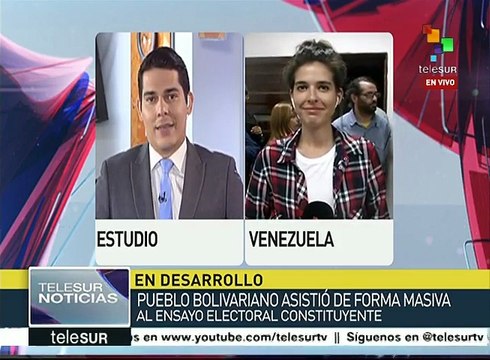 Masiva participación marca simulacro constituyente en Venezuela