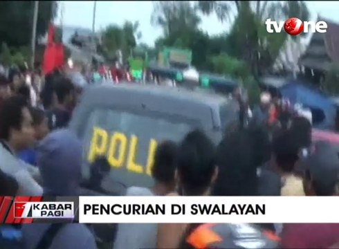 Dua Pencuri Toko Swalayan Diamuk Massa