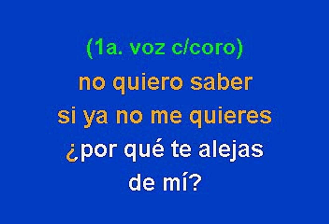 Shelly Lares - No Quiero Saber (Karaoke)