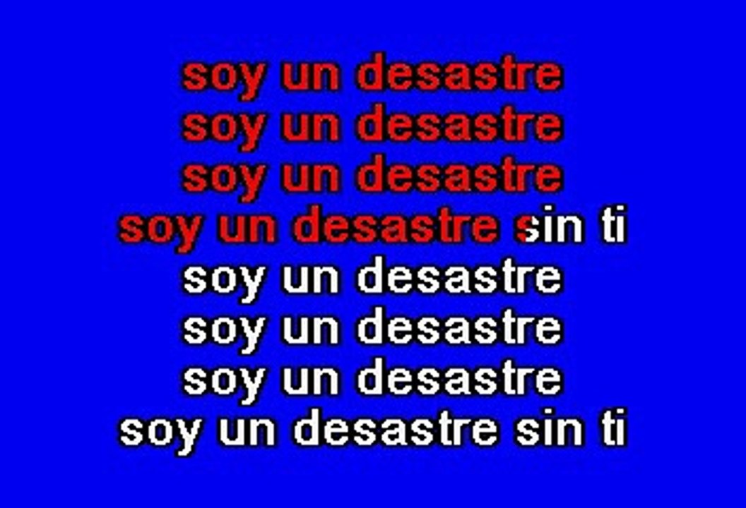 Timbiriche - Soy Un Desastre (Karaoke)