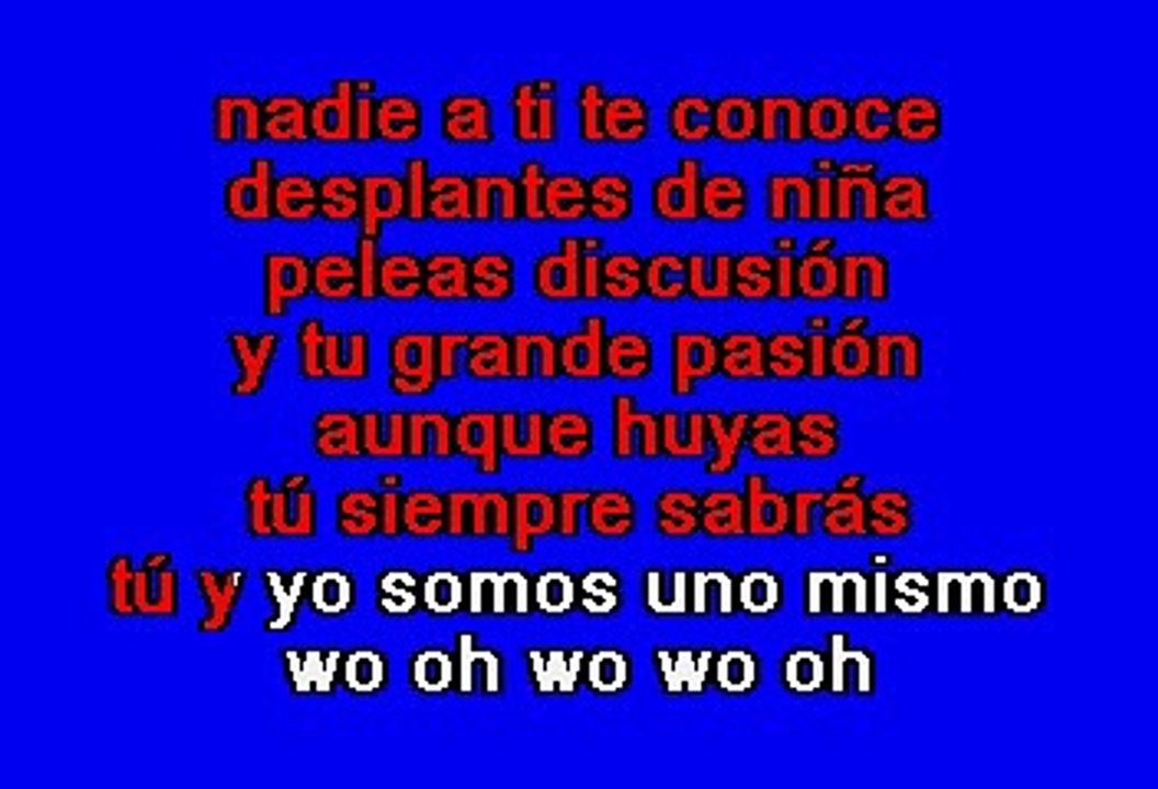Timbiriche - Tu Y Yo Somos Uno Mismo (Karaoke)