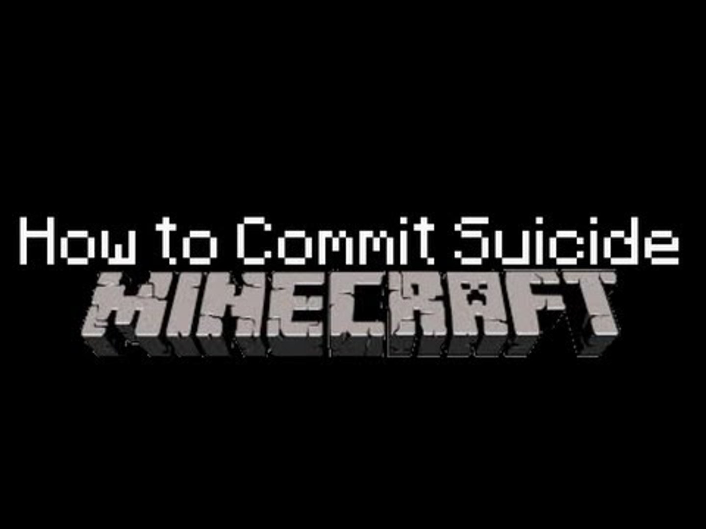 Minecraft - How to Commit Suicide Tnt Style