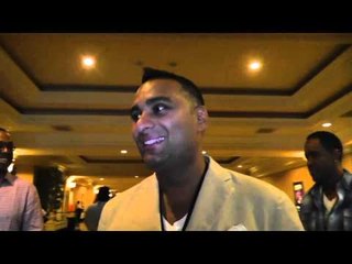 comedian russell peters at amir khan fight