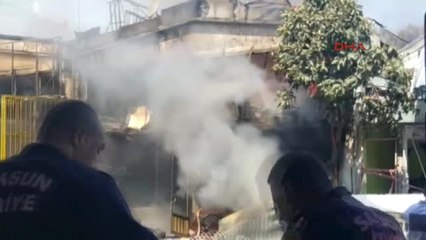 Samsun Sanayi Sitesinde Yangın 4 Yaralı 2-