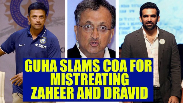 Rahul Dravid, Zaheer Khan's appointment on stay, Ramachandra Guha slams COA | Oneindia News