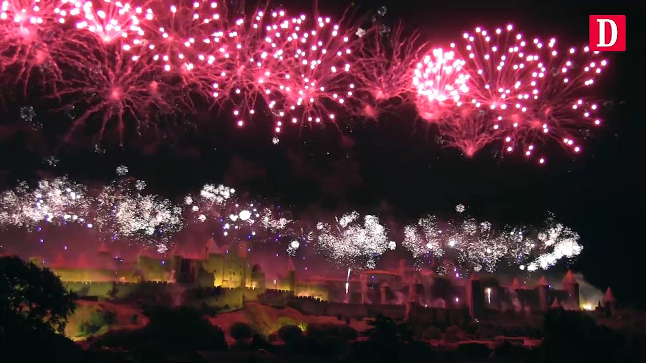 Revivez le feu d'artifice tiré depuis la Cité de Carcassonne