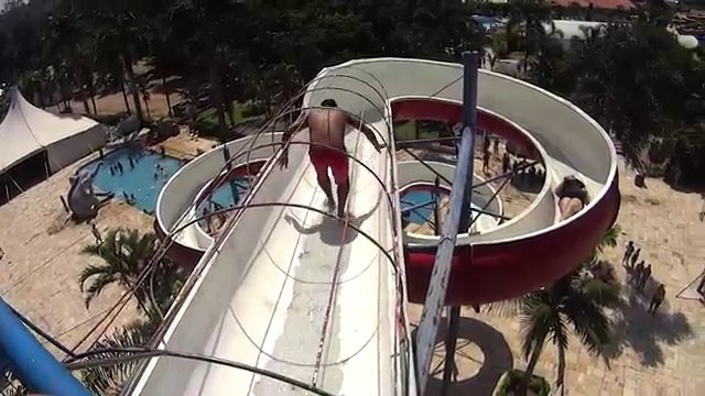 Stuck on the Water Slide at Magic City