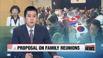 South Korea proposes reunion of separated families to the North