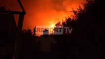 Report TV - Lezhë, përfshihet nga flakët mali i Manatisë, në rrezik disa banesa