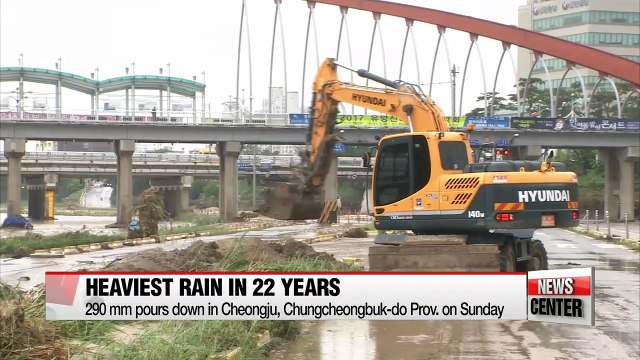 Torrential downpours hit Cheongju with extensive restoration process to take place
