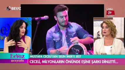 Mustafa Ceceli'den eşine jest!