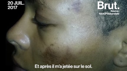 Une jeune fille sauvagement battue par un policier