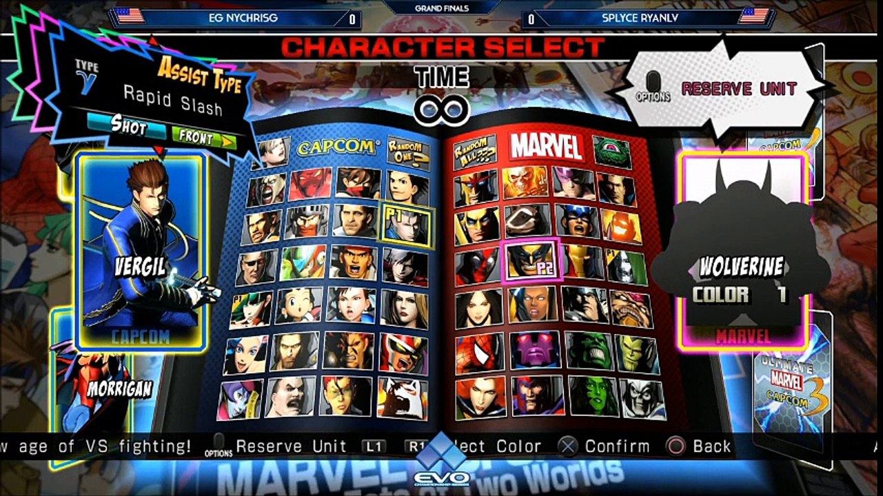 Evo 2017 UMvC3 Grand Finals - Ryan LV vs Chris G