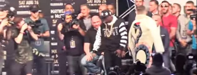 The New York Face off between Conor McGregor & Floyd Mayweather