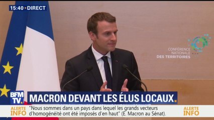 Descargar video: Macron face aux élus locaux: 