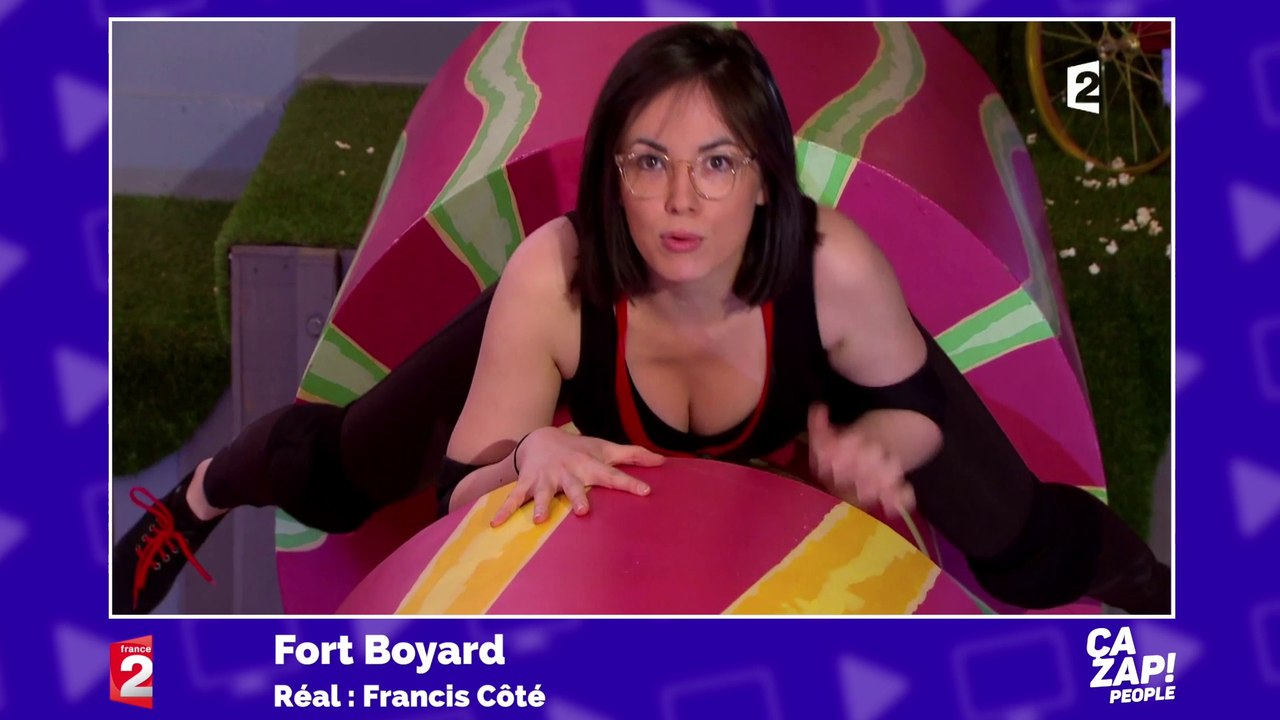 Agathe Auproux à l'épreuve des cylindres dans Fort Boyard