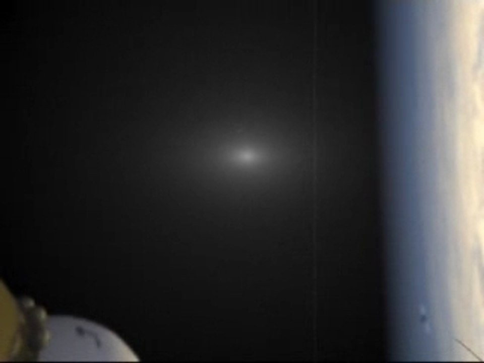 UFO in the space