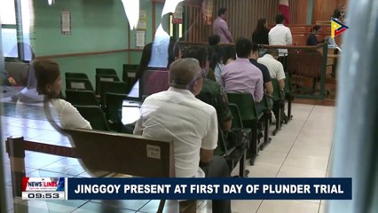 Jinggoy present at first day of Plunder trial