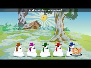 Five Tubby Snowmen - Nursery Rhyme with Lyrics (HD)